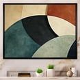 thumbnail image 2 of Designart "Swirls of Abstract Echoes I" Extra Large Abstract Framed Wall Art - Transitional Green Abstract Collages Bedroom Framed Canvas Wall Art, 2 of 7