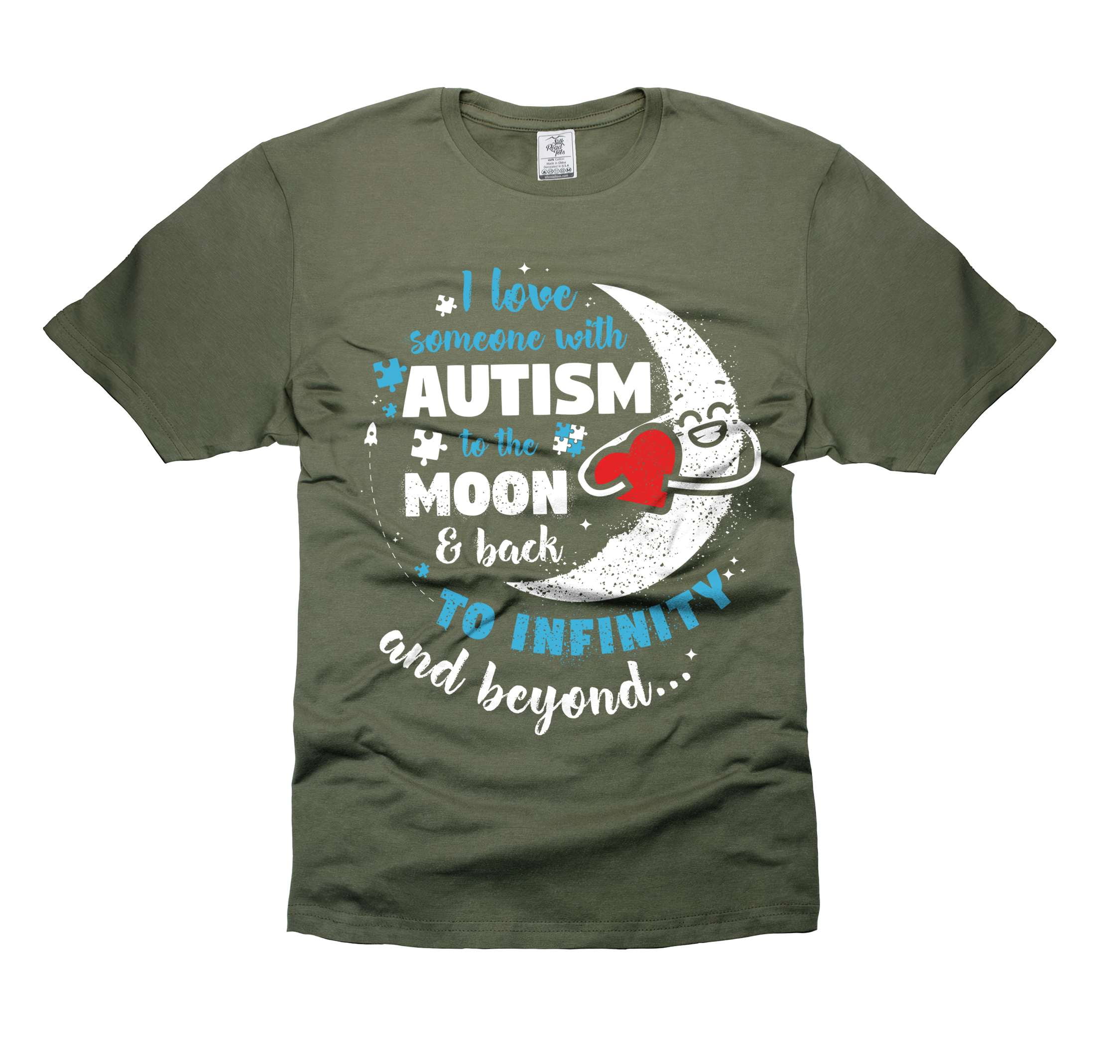 I Love Someone With Autism To The Moon And Back Shirt Autism Awareness Shirt Awareness Day Gift Tee