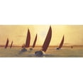 thumbnail image 2 of Romanello, Diane 32x15 White Modern Wood Framed Museum Art Print Titled - Sailing Sailing, 2 of 4