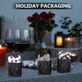 thumbnail image 7 of 12 Pcs Small Gift Bags Mini Paper Bags Bulk Tiny with Handle Tissue for Jewelry Gift Wrapping Father's Day Birthday Grad Graduation Party Supply(4 * 2.75 * 4.5inch,Black), 7 of 7