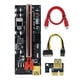 thumbnail image 3 of Cateissary Placa Exender PCI-E 1x a 6x, módulo de tarjeta USB 3,0 de 6 pines, adaptador de placa base de PC de escritorio con indicador LED, minero Electrónica miscelánea Ranura roja + cable rojo, 3 of 6