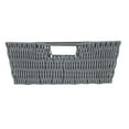 thumbnail image 3 of Simplify Shelf Built-in-Handles Rattan Storage Tote Basket, Charcoal, 3 of 6