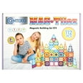 thumbnail image 6 of Contixo Magnetic Tiles, 3D Magnetic Blocks, STEM & Sensory Learning, Kids ages 3+, Includes Storage Bag, 112 PCS, 6 of 10