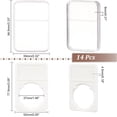 thumbnail image 4 of 4Sizes Coin Slab Snap Display Holder 8pcs White Coin Cases for Collectors 24 29 34 38mm Coin Display Box Plastic Dollar Coin Holder with Clear Cases, 4 of 9