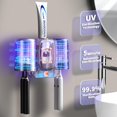 thumbnail image 2 of Bathroom Toothbrush Holder Set, Wall Mounted Rechargeable & Cordless Electric Toothbrush Holder with 2 Cups, 4 Slots, and Automatic Toothpaste Dispenser, 2 of 6