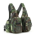 thumbnail image 1 of Camouflage Fishing Vest with Multi-Pockets: Breathable, Durable & Versatile for Stream,, Fly, and Lure Fishing – Quick 1-3 Day Delivery for Anglers' Outdoor Essentials Storage & Comfort, 1 of 6