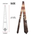 thumbnail image 5 of Goofa Deer American Flag Wall Pattern Men's Necktie Classic Silk Tie Woven Jacquard Neck Ties Necktie for Business and Wedding Formal Neckties, 5 of 8