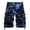 107#Sky Blue, variant on Cargo Pants for Men Men'S Loose Casual European And American Work Clothes Camouflage Shorts Large Multi Pocket Five Point Pants Pants Men 20252025