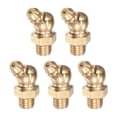 thumbnail image 1 of Unique Bargains Brass 45 Degree Hydraulic Grease Fitting M8 x 1mm Thread 5 Pack, 1 of 5