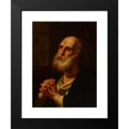 thumbnail image 2 of Balthasar Denner 19x24 Black Modern Framed Museum Art Print Titled - Saint Peter (1742), 2 of 5