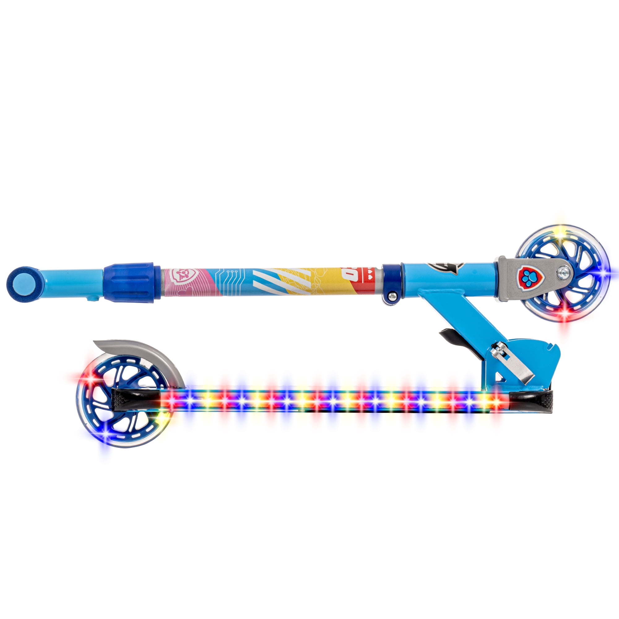 La Pat’ Patrouille Trottinette en ligne de Huffy avec lumières LED, Bleu