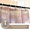 thumbnail image 5 of 4-Piece Bathroom Set with Waterproof Shower Curtain with Non-Slip Bath Mat, U-Shaped Mat & Toilet Lid Cover Pink Fantasy Mushroom, 5 of 8