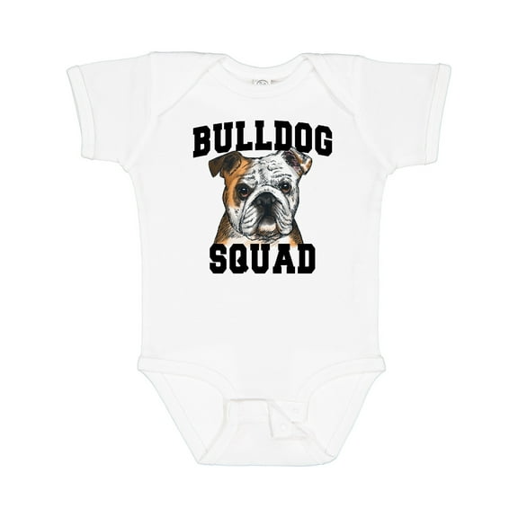 Inktastic Dog Bulldog Squad Boys or Girls Baby Bodysuit