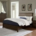 thumbnail image 3 of FOA Nimmo 5pc Walnut Wood Bed Set - Queen + 2 Nightstands + Dresser + Mirror, 3 of 9