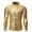 Gold, variant on Floenr Mens T Shirts,Men Autumn Lapel Cool Sequined Casual Hot Stamping Process Dance Shirt