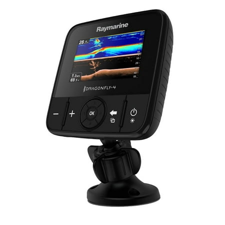 Raymarine Dragonfly All Weather Display Super-Bright LCD Fishfinder with Dual-Channel CHIRP DownVision and Fish-Targeting Sonar
