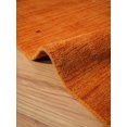 thumbnail image 3 of Rugsotic Carpets Hand Knotted Wool Area Rug 2'6''x10' Orange Contemporary Runner Indoor Rug for Living Room, Bedroom Antimicrobial L00102, 3 of 4