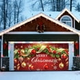 thumbnail image 1 of Large Christmas Garage Door Cover - All-Weather Outdoor Holiday Decoration for Easy Festive Setup, 1 of 6