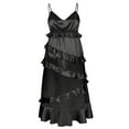 Rivelino Women's Plus Size Satin V-Neck Spaghetti Strap Long Cami Dress Slip Dress - Walmart.com
