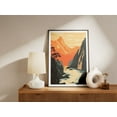 thumbnail image 2 of Tiger Leaping Gorge China Poster Travel Poster Mountain Landscape Art Print Asian Art China Landscape Illustration Modern Minimalist Wall - Poster Unframed, 2 of 3