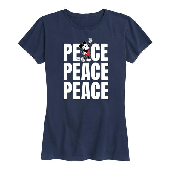 Mickey & Friends - Mickey Peace - Women's Short Sleeve Graphic T-Shirt