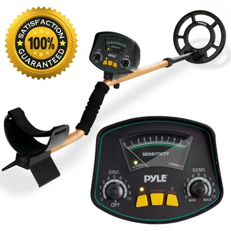 PYLE-SPORT PHMD53 - Outdoor Metal Detector with Waterproof Search Coil, Pin-Point Detect, Adjustable Sensitivity, Headphone