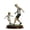A003- Gray, variant on Outdoor Decorations for Yard Backyard Garden Patio Soccer Themed Father Son Play Football Resin Statue Gray Single Piece Lawn Yard Decor