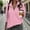 Pink, variant on BXJX Women's Collared Zipper Sweatshirt- Pullover Casual Fall Fashion Pocket Sweatshirts Black Size L