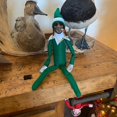 thumbnail image 3 of Vacaciones navideñas 2023Muñeco elfo Decoración navideña Regalo para niños Juguete de peluche sorpresa Reideer de vacaciones Elfos Colores verdes, 3 of 5