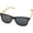 Solid Black, variant on Sun Ray Bamboo Sunglasses
