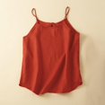 thumbnail image 3 of Womens Cotton Linen Tank Tops Spaghetti Strap V Neck Loose Fit Blouse Summer Casual Flowy Sleeveless Camisole Shirts, 3 of 3