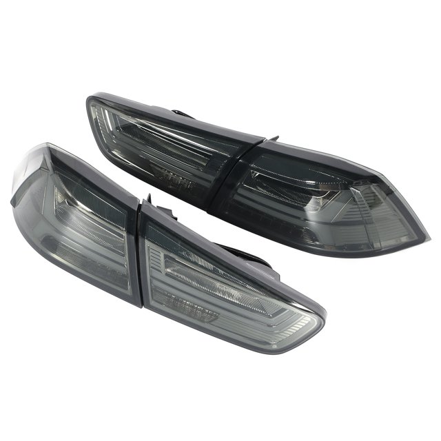Conjunto de luces traseras VLAND Full LED dinámicas lentes ahumadas para Lancer/Evo X 2008-2017