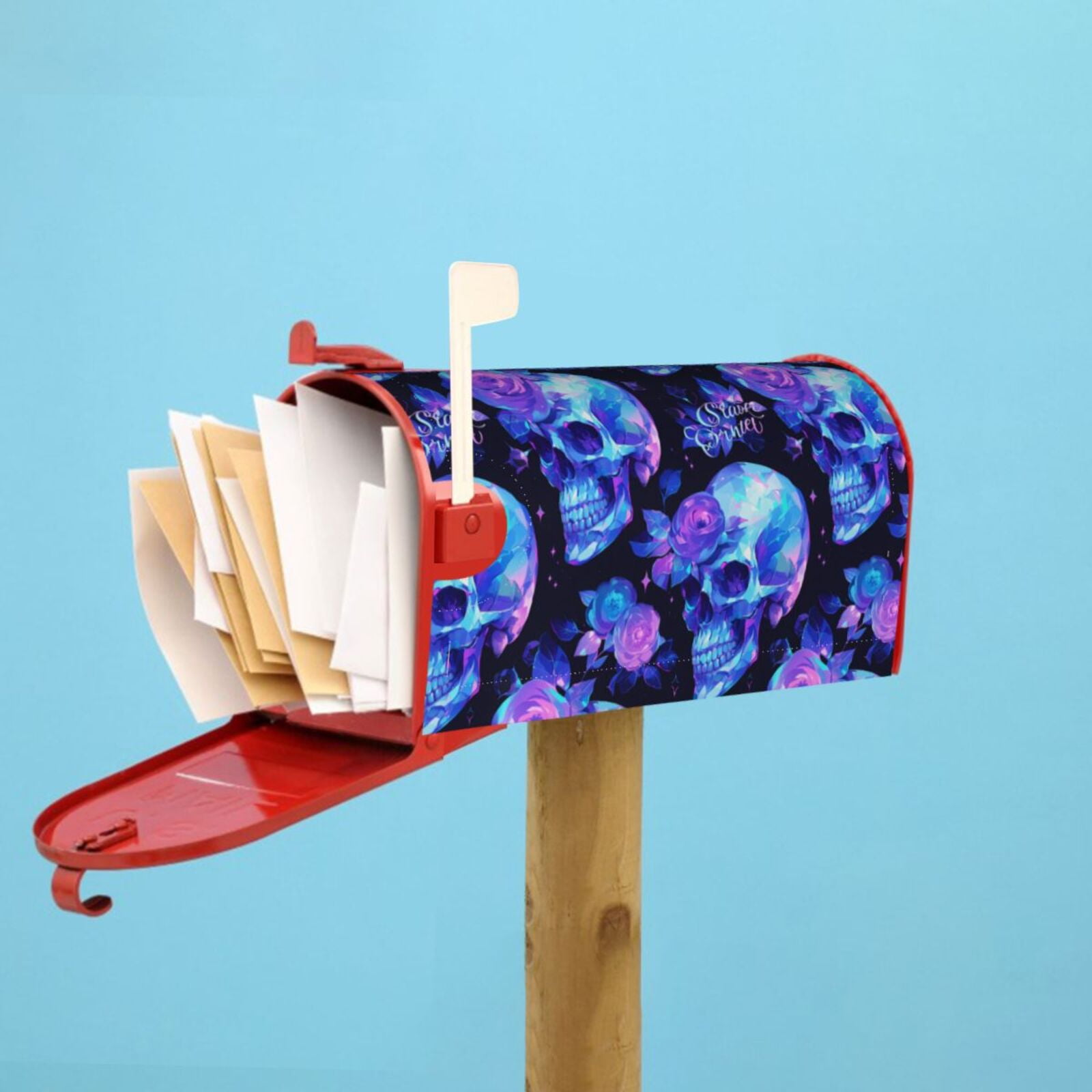 Kdxio Magnetic Mailbox Cover 21x18 in Mailbox Cover Outdoor Decoration Holiday Mailbox Covers for Home Garden Yard-21x18 in