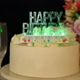 thumbnail image 6 of BalsaCircle Clear 5x3 in Acrylic Happy Birthday LED Cake Topper Wedding Party Events Decorations Supplies, 6 of 8