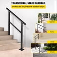 thumbnail image 2 of Pasamanos VEVOR 3 escalones ajustable Negro LZHG-3FT, 2 of 9