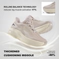 thumbnail image 2 of Women's Wide Toe Road Running Shoes Slip in Hands Free Arch Support Memory Foam Zero Drop Sole Athletic Support Lightweight Breathable Walking Shoes Platform Chunky Sneaker, 2 of 6