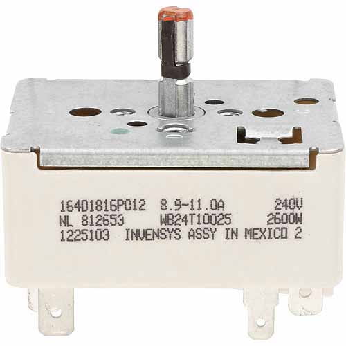 GE Electric Range Infinite Switch, 8", Tan