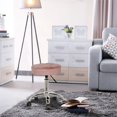 thumbnail image 4 of Hillsdale Meubles Nora Réglable Tabouret de Toilette en Métal Sans Dossier en Rose, 4 of 10