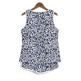 thumbnail image 5 of Simua Summer 2 Peice Outfit for Women Fashion Floral Printed Tank Tops and Drawstring Shorts Beach Lounge Set, 5 of 5