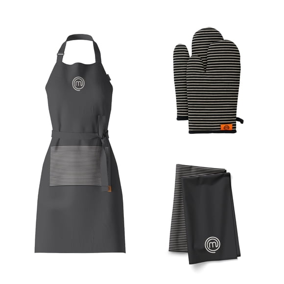 Set de Cocina MasterChef Regalos de Cocina 5 piezas Delantal Guantes para Horno