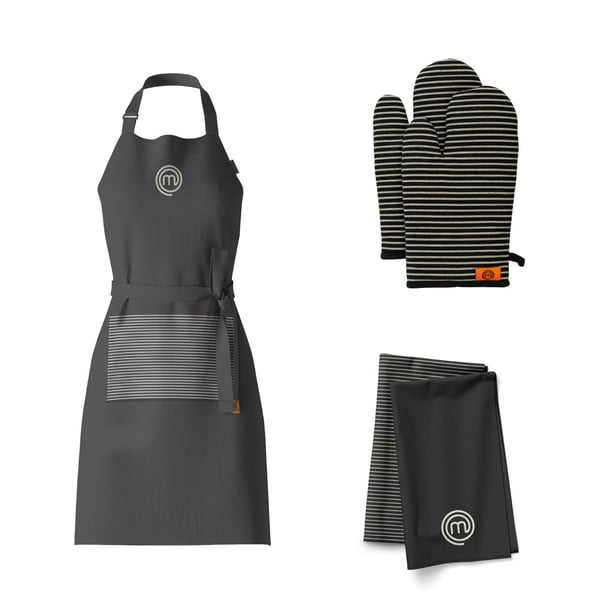 Set de Cocina MasterChef Regalos de Cocina 5 piezas Delantal Guantes para Horno