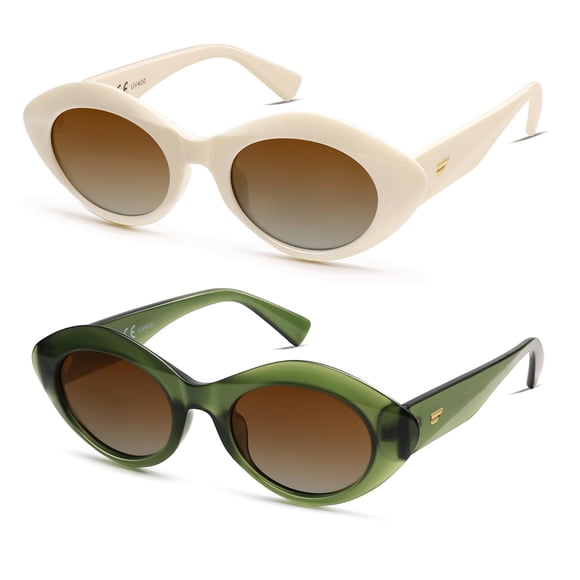 Gafas de Sol VANLINKER Polarizadas de Moda con Montura Gruesa Ovalada VL9825