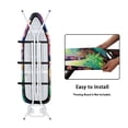 thumbnail image 4 of HELLHERO Colorful Mushroom Pattern Ironing Board Cover 3 Fasteners Elastic Edge Replacement Accessories for Table Top, 4 of 5