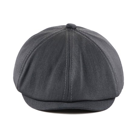 

Ameiqe Unisex Flat Beret Cap Casual Winter Warm England Style Classic Octagonal Hat(Dark Grey)