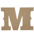 thumbnail image 1 of Wooden Letter Unfinished, Saddlebag Font, Craft Cutout, 1 of 2