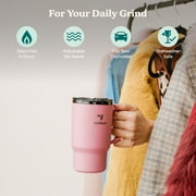 Reduce Hot1 18 oz Stainless Steel Insulated Tumbler with Lid & Handle – Fierce Pink