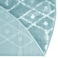 thumbnail image 7 of Unique Loom Paxon Trellis Collection Area Rug - Maeve (4' x 6' Oval Teal blue/Ivory), 7 of 7