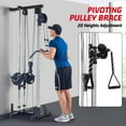 thumbnail image 4 of Danolapsi Wall Mount Cable Machine,LAT Power Cable Machine, LAT Pull Down and LAT Row LAT Tower,Cable Machine with 20 Positions,LAT Pulldown Machines for Home Gym Total Body Training, 4 of 8
