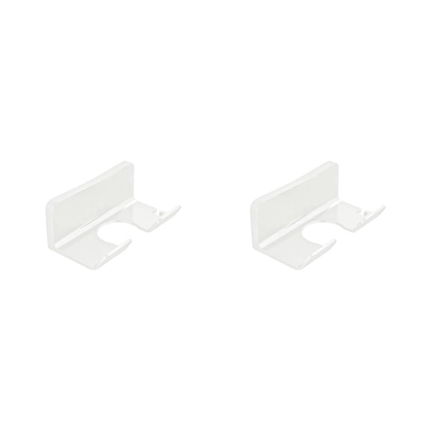 Billuyoard Práctico estante de pared con estantes organizadores multifuncionales duraderos para accesorios de baño estilo sencillo blanco 2Conjunto