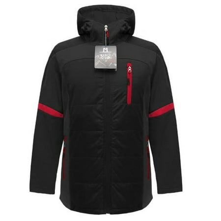 Marqt Mens Soft Shell Hooded Jacket Black